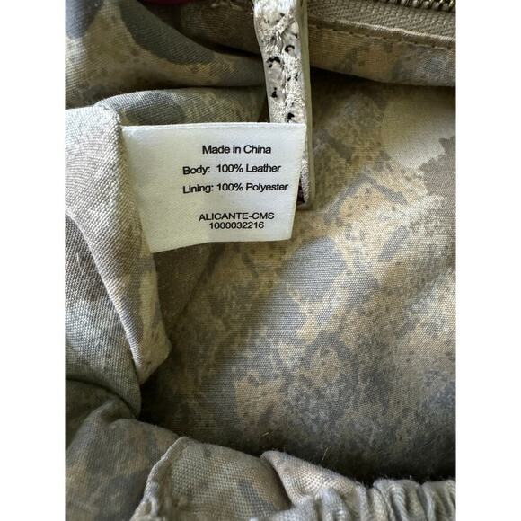 Elliot Lucca Leather embossed snake skin shoulder crossbody GypsyGoth Y2K - Picture 10 of 16